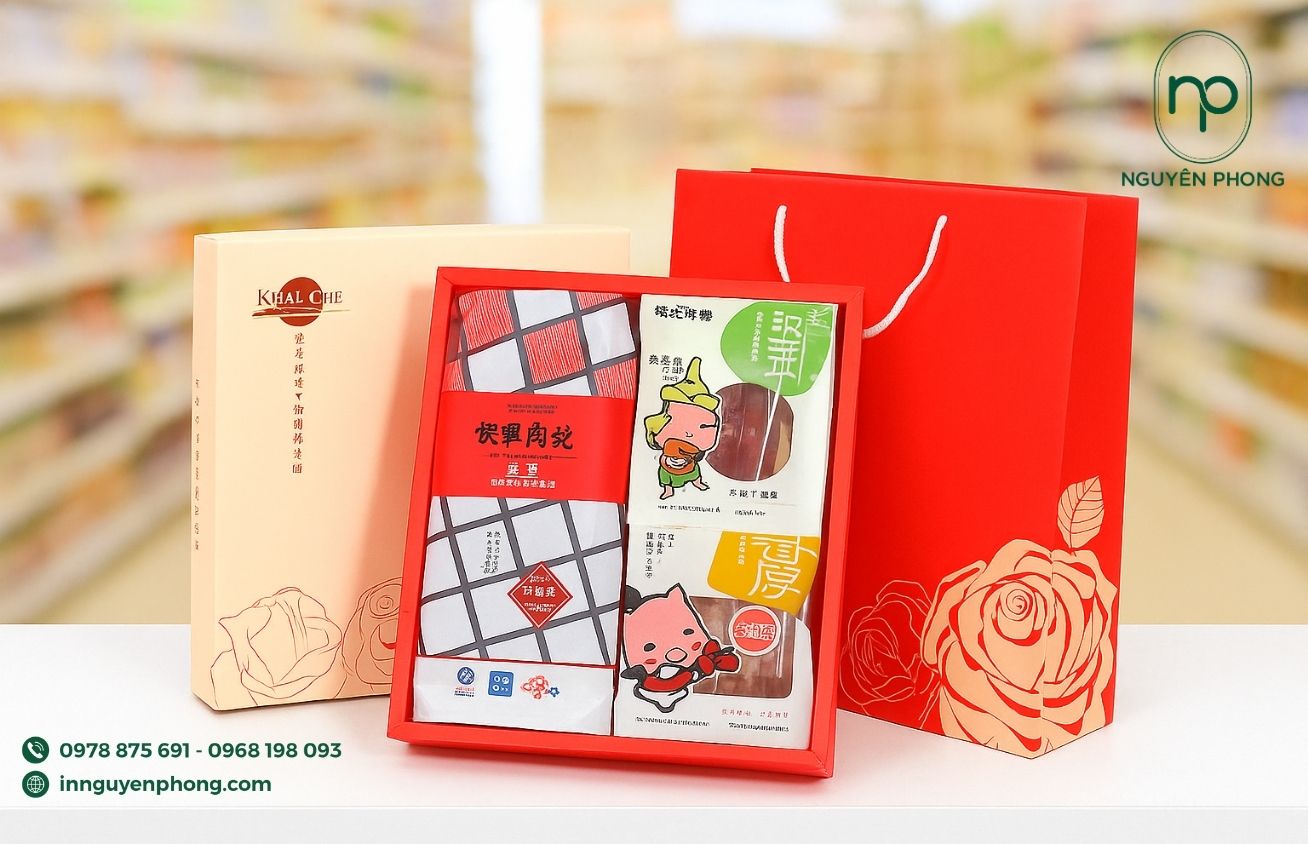 Giải pháp in túi giấy đựng thịt sấy giúp định vị thương hiệu mạnh mẽ